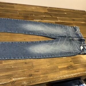 GAP Blue Skinny Jeans with Distressed Details